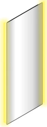 Sleurs Cara miroir éclairage indirect 400 x 700 x 28 mm