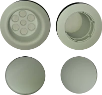Procasa Tulla set de finition siphon blanc mat pour bains pose libre