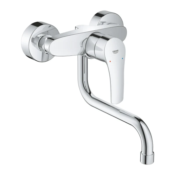 Grohe Eurosmart 2021 mitigeur cuisine apparent sailli 216 mm - chromé