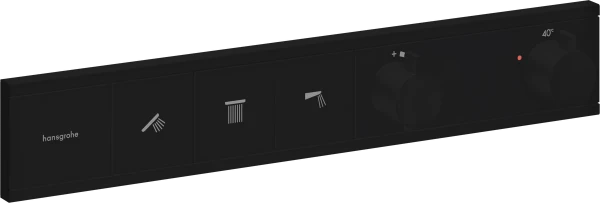 Hansgrohe Rainselect thermostat pour installation encastrée avec 3 fonctions - noir mat