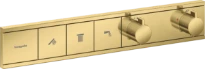 Hansgrohe RainSelect robinet thermostatique encastré pour 3 fonctions - Polished Gold Optic