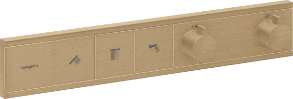 Hansgrohe Rainselect thermostat pour installation encastrée avec 3 fonctions - Brushed Bronze