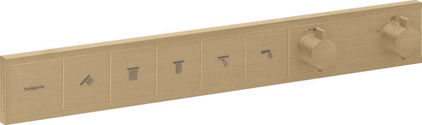 Hansgrohe Rainselect thermostat pour installation encastrée avec 5 fonctions - Brushed Bronze