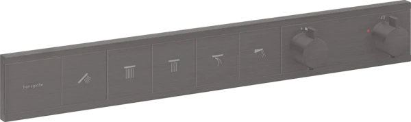 Hansgrohe Rainselect thermostat pour installation encastrée avec 5 fonctions - Brushed Black Chrome