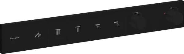 Hansgrohe Rainselect thermostat pour installation encastrée avec 5 fonctions - noir mat