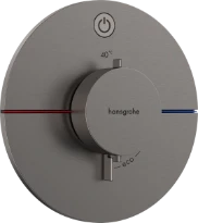 Hansgrohe Showerselect Comfort S robinet thermostatique encastré pour 1 fonction - noir chromé brossé