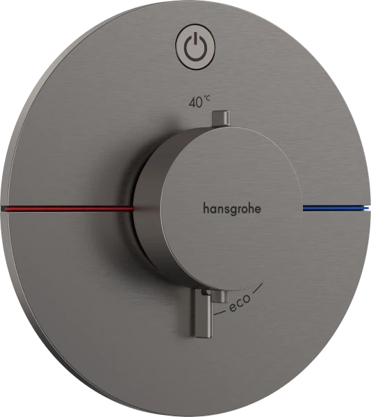 Hansgrohe Showerselect Comfort S robinet thermostatique encastré pour 1 fonction - noir chromé brossé