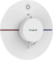 Hansgrohe Showerselect Comfort S thermostat pour installation encastrée avec 1 fonction - blanc mat