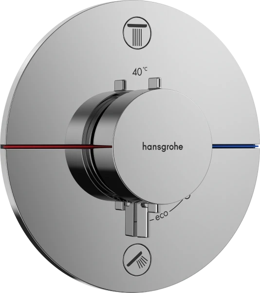 Hansgrohe Showerselect Comfort S robinet thermostatique encastré pour 2 fonctions - chromé
