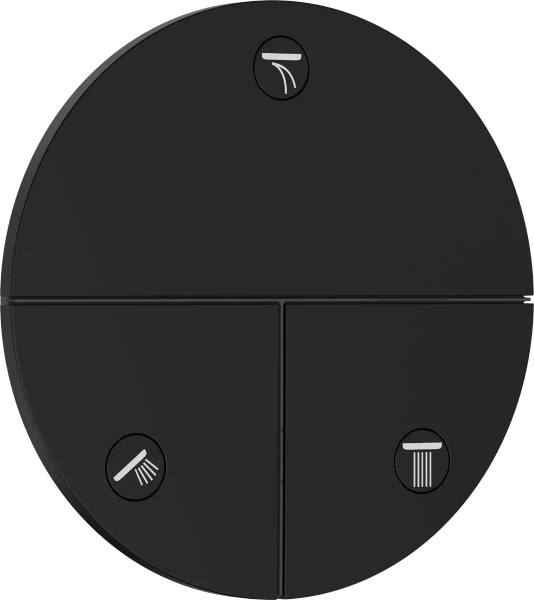 Hansgrohe Showerselect Comfort S inverseur encastré avec 3 fonctions - noir mat