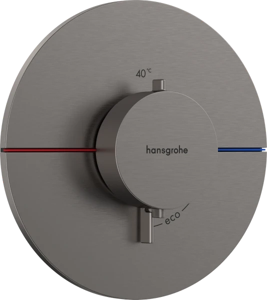 Hansgrohe Showerselect Comfort S thermostat pour installation encastrée avec 1 fonction - Brushed Black Chrome