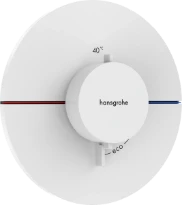Hansgrohe Showerselect Comfort S thermostat pour installation encastrée avec 1 fonction - blanc mat