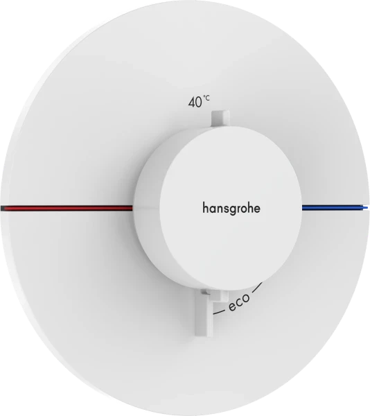 Hansgrohe Showerselect Comfort S thermostat pour installation encastrée avec 1 fonction - blanc mat