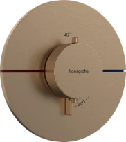 Hansgrohe Showerselect Comfort S thermostat pour installation encastrée avec 1 fonction - Brushed Bronze