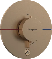Hansgrohe Showerselect Comfort S thermostat pour installation encastrée avec 1 fonction - Brushed Bronze