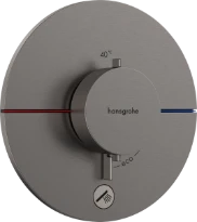 Hansgrohe Showerselect Comfort S thermostat pour installation encastrée avec 1 fonction - Brushed Black Chrome