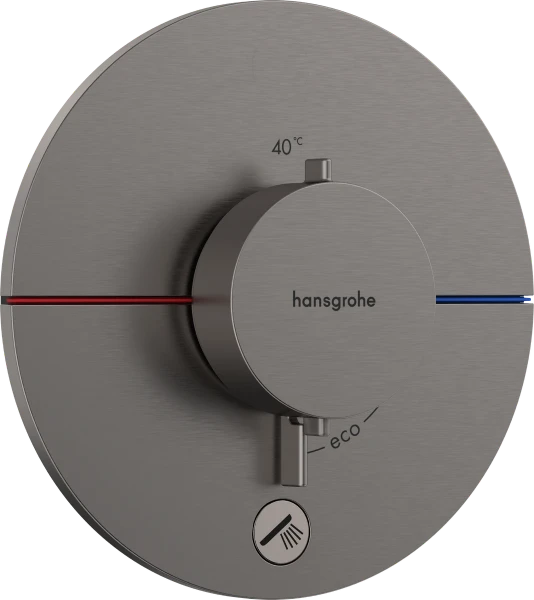 Hansgrohe Showerselect Comfort S thermostat pour installation encastrée avec 1 fonction - Brushed Black Chrome