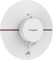 Hansgrohe Showerselect Comfort S thermostat pour installation encastrée avec 1 fonction - blanc mat
