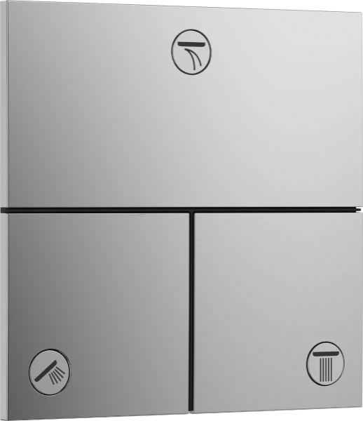 Hansgrohe Showerselect Comfort E inverseur encastré avec 3 fonctions - chromé