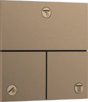 Hansgrohe Showerselect Comfort E inverseur encastré avec 3 fonctions - Brushed Bronze