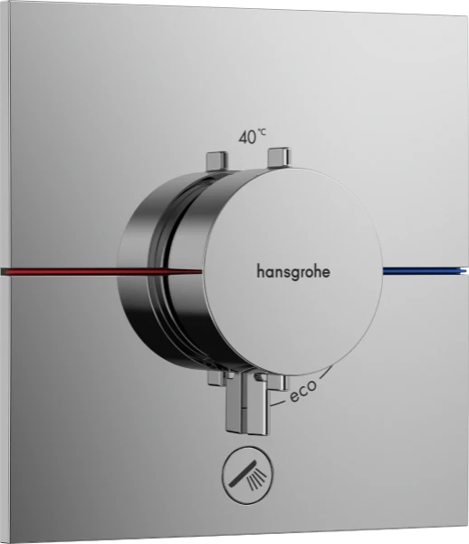 Hansgrohe Showerselect Comfort E thermostat pour installation encastrée avec 1 fonction avec extra uitgang - chromé