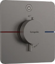 Hansgrohe Showerselect Comfort Q thermostat pour installation encastrée avec 1 fonction - Brushed Black Chrome