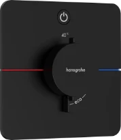 Hansgrohe Showerselect Comfort Q thermostat pour installation encastrée avec 1 fonction - noir mat