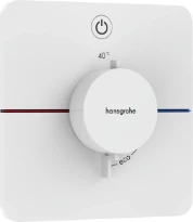 Hansgrohe Showerselect Comfort Q thermostat pour installation encastrée avec 1 fonction - blanc mat