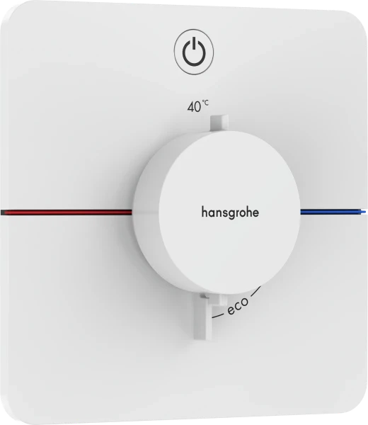 Hansgrohe Showerselect Comfort Q thermostat pour installation encastrée avec 1 fonction - blanc mat