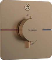 Hansgrohe Showerselect Comfort Q thermostat pour installation encastrée avec 1 fonction - Brushed Bronze