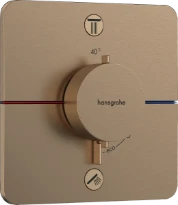 Hansgrohe Showerselect Comfort Q robinet thermostatique encastré pour 2 fonctions - bronze brossé
