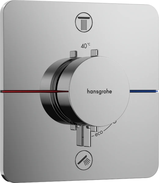 Hansgrohe Showerselect Comfort Q robinet thermostatique encastré pour 2 fonctions - chromé