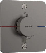 Hansgrohe Showerselect Comfort Q thermostat pour installation encastrée avec 2 fonctions - Brushed Black Chrome