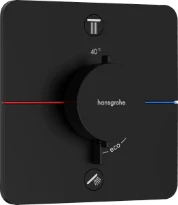 Hansgrohe Showerselect Comfort Q thermostat pour installation encastrée avec 2 fonctions - noir mat