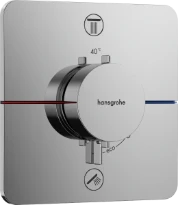 Hansgrohe Showerselect Comfort Q thermostat pour installation encastrée avec 2 fonctions - chromé