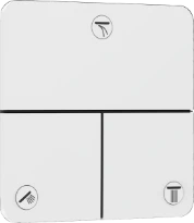 Hansgrohe Showerselect Comfort Q inverseur encastré avec 3 fonctions - blanc mat