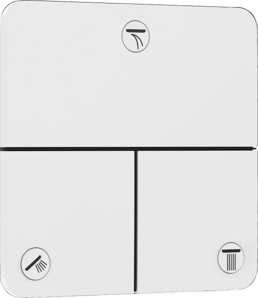 Hansgrohe Showerselect Comfort Q inverseur encastré avec 3 fonctions - blanc mat