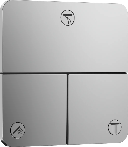 Hansgrohe Showerselect Comfort Q inverseur encastré avec 3 fonctions - chromé