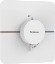 Hansgrohe Showerselect Comfort Q thermostat pour installation encastrée avec 1 fonction - blanc mat
