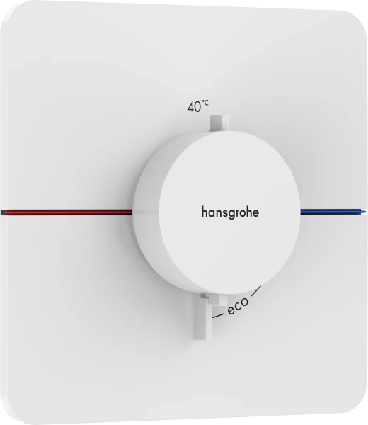 Hansgrohe Showerselect Comfort Q thermostat pour installation encastrée avec 1 fonction - blanc mat