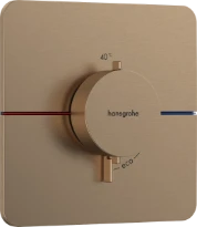Hansgrohe Showerselect Comfort Q thermostat pour installation encastrée avec 1 fonction - Brushed Bronze