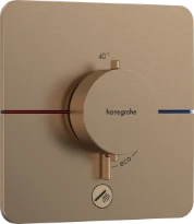 Hansgrohe Showerselect Comfort Q thermostat pour installation encastrée avec 1 fonction avec extra uitgang - Brushed Bronze