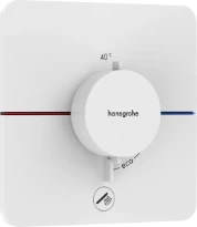 Hansgrohe Showerselect Comfort Q thermostat pour installation encastrée avec 1 fonction avec extra uitgang - blanc mat