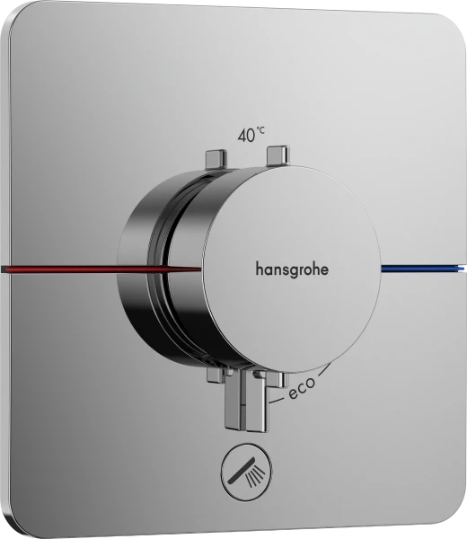 Hansgrohe Showerselect Comfort Q thermostat pour installation encastrée avec 1 fonction avec extra uitgang - chromé