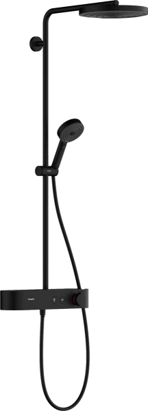Hansgrohe Pulsify S Showerpipe 260 mm 1jet avec Showertablette Select 400 - noir mat