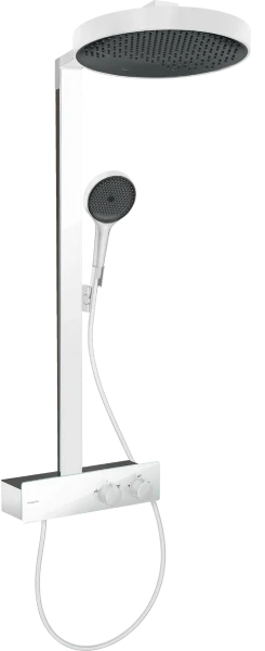 Hansgrohe Rainfinity Showerpipe 360 mm 1jet avec ShowerTablet 350 - blanc mat