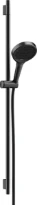 Hansgrohe Rainfinity doucheset 900 mm - douchette S Puro 130 3jet - Designflex flexible de douche 1600 mm - Brushed Black Chrome