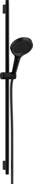 Hansgrohe Rainfinity set de douche 900 mm - douchette S Puro 130 3 jets écosmart - Designflex flexible de douche 1600 mm - noir mat