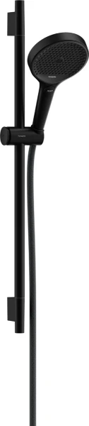 Hansgrohe Rainfinity set de douche 650 mm - douchette S Puro 130 3 jets - Designflex flexible de douche 1600 mm - noir mat