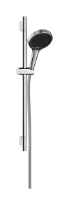 Hansgrohe Rainfinity doucheset 650 mm - douchette S Puro 130 3jet EcoSmart - Designflex flexible de douche 1600 mm - chromé